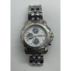 Krug-Baumen Sportsmaster Chronograph Men's Watch Date Tachymeter 7186G WR 3ATM